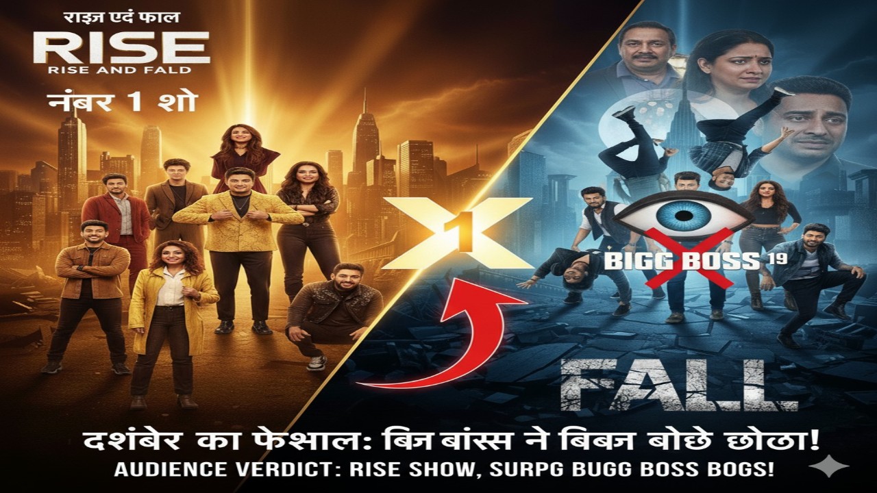 राइज एंड फॉल l Rise And Fall: नंबर वन शो बना, बिग बॉस 19 को पीछे छोड़ा!